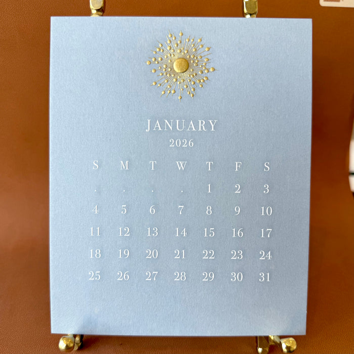 2026 Calendar - Fog