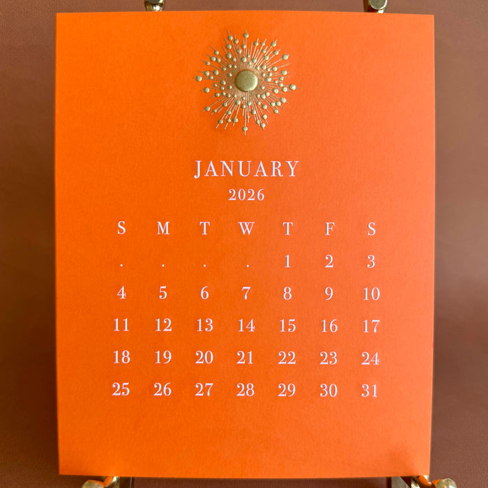 2026 Calendar - Orange