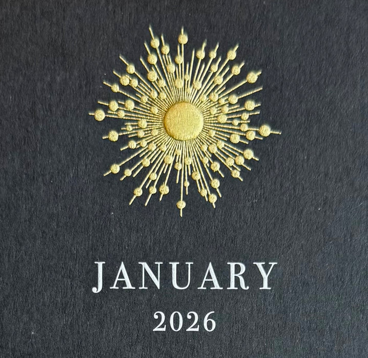 2026 Calendar - Black