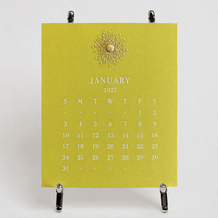 2027 Calendar - Chartreuse