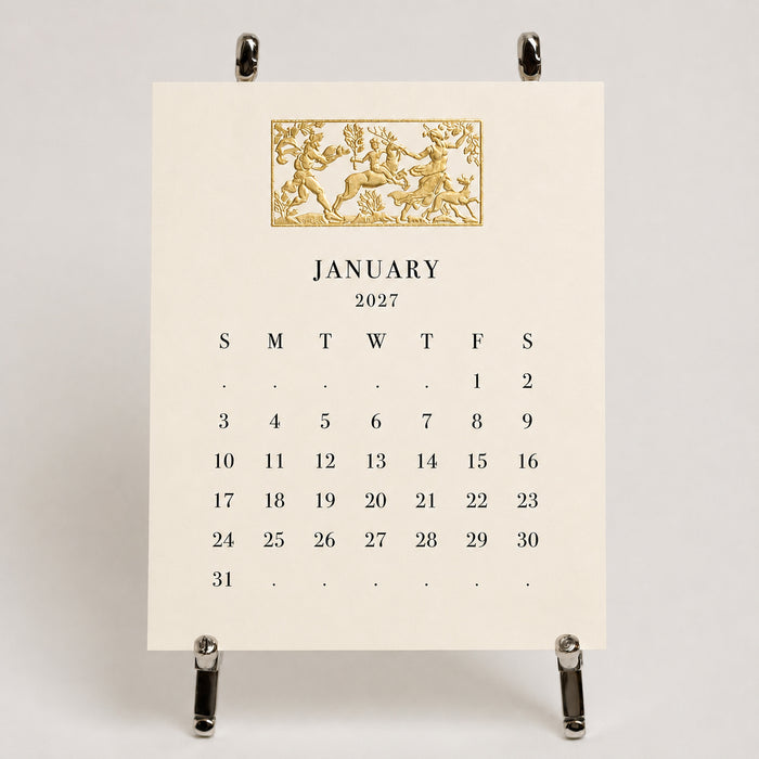2027 Calendar - Ecru
