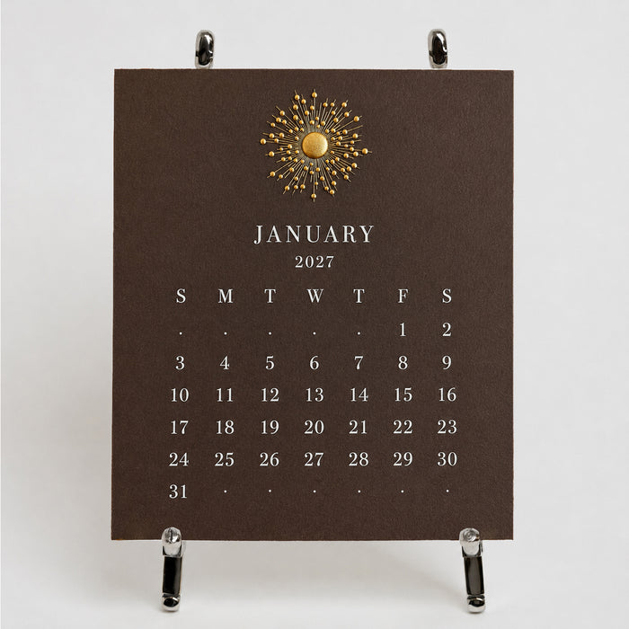 2027 Calendar - Espresso