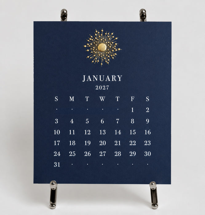 2027 Calendar - Navy