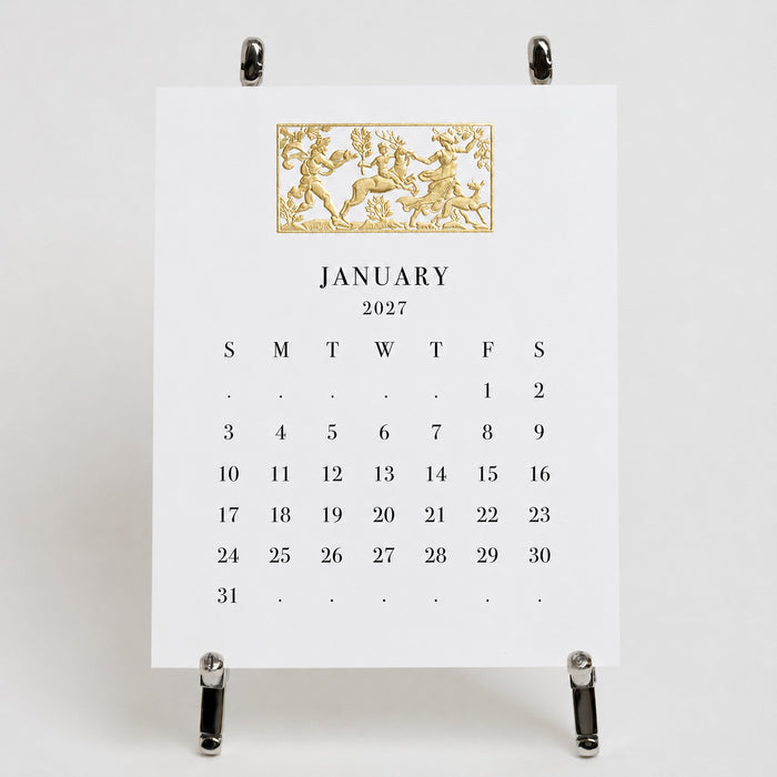 2027 Calendar - White