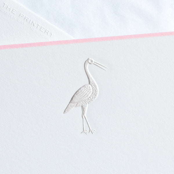 Stork Note Cards - Pink