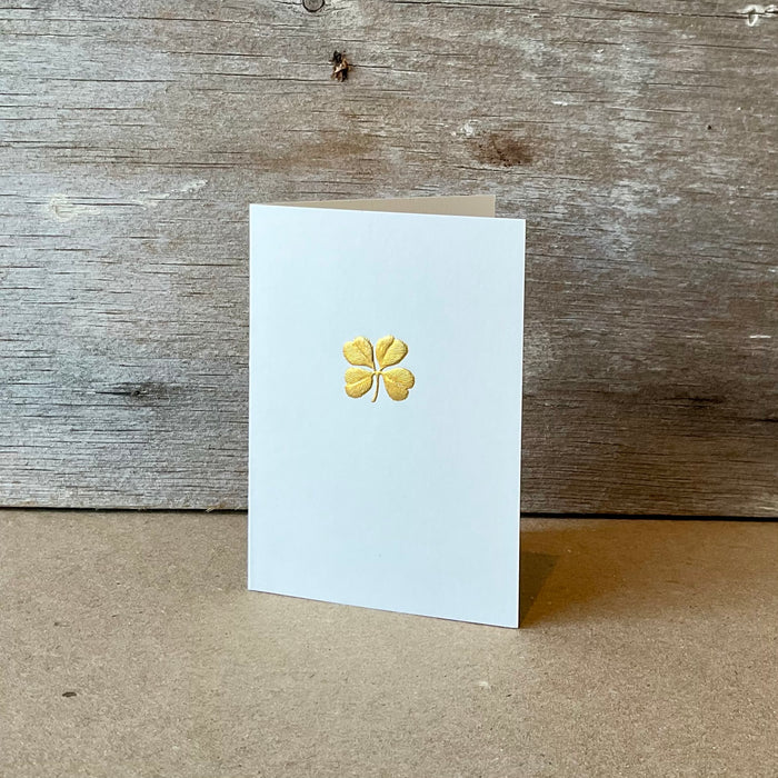 Clover Gift Enclosure Card - Folded