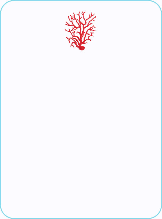Coral Note Cards