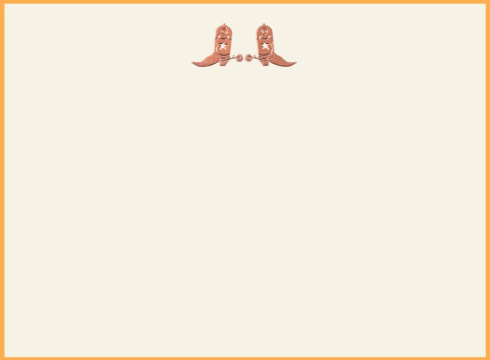 Cowboy Boots Note Cards