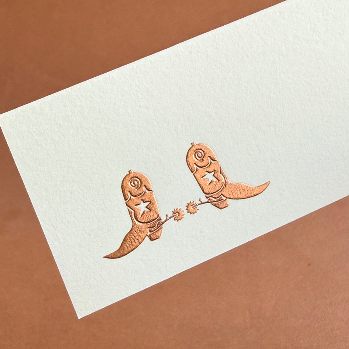 Cowboy Boots Place Cards