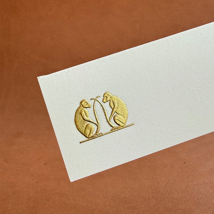 Double Monkey Place Cards