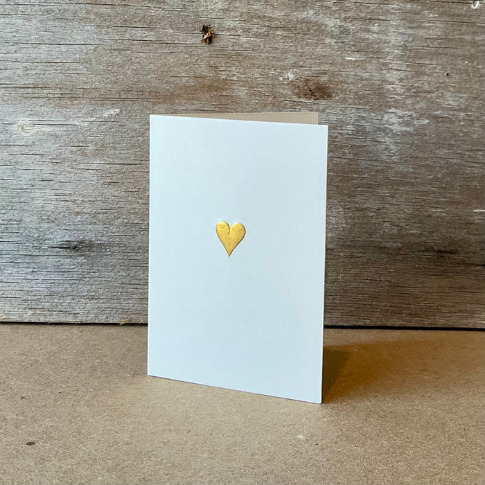 Heart Gift Enclosure Card - Folded