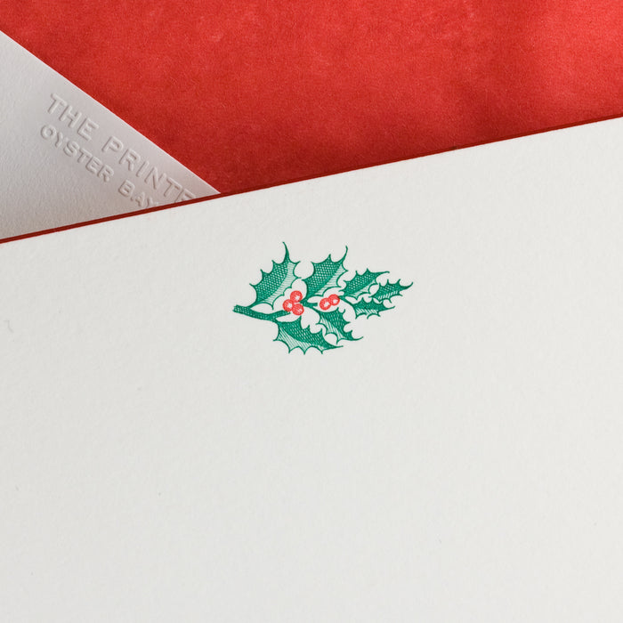 Holly Sprig Note Cards