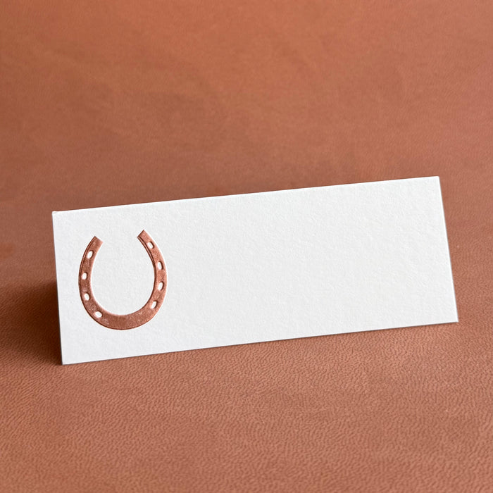 Horseshoe Place Cards - Copper