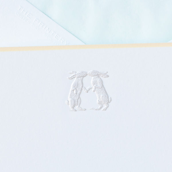 Kissing Bunnies Note Cards