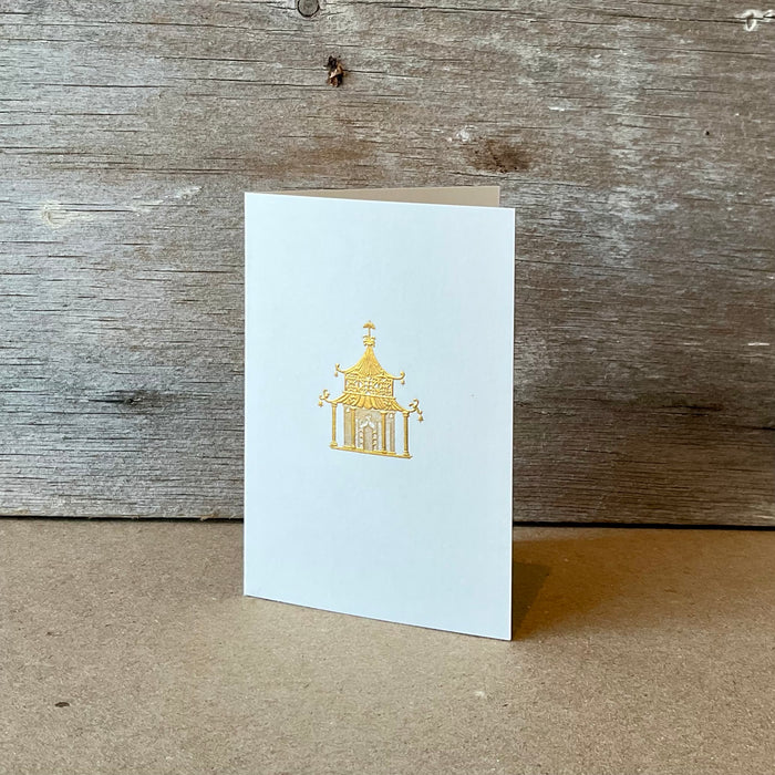 Pagoda Gift Enclosure Card - Folded