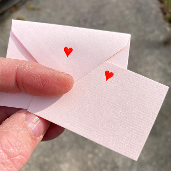 Petite Heart Gift Enclosure Card