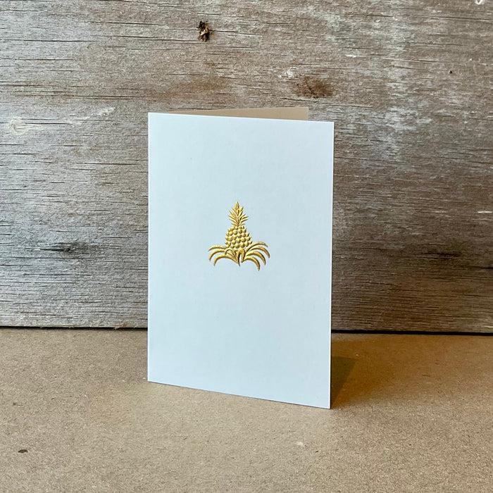 Pineapple Gift Enclosure Card - Folded
