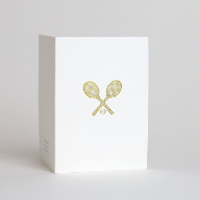 Tennis Racquets Gift Enclosure Card - Folded